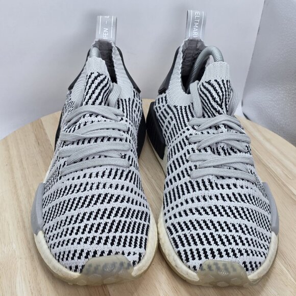 Adidas Mens NMD R1 CQ2387 Gray Running Shoes Sneakers Size 10 - Picture 4 of 9